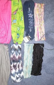 set of nine headbands